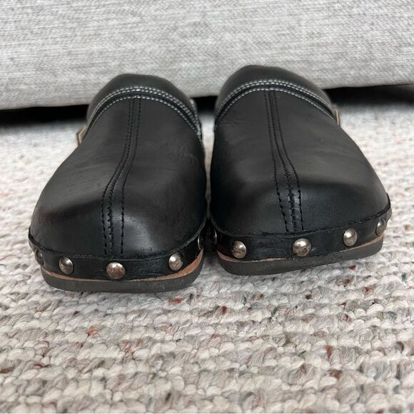 Earth Kalso Shanti Black Leather Clogs - Picture 11 of 12